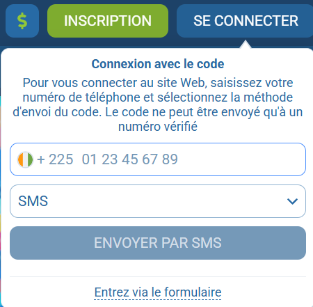 1xBet Connexion en Côte d'Ivoire 
